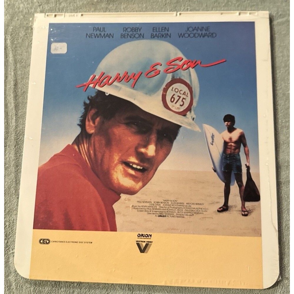 HARRY AND SON CED RCA SelectaVision VideoDisc, Vintage - Still Sealed In Plastic